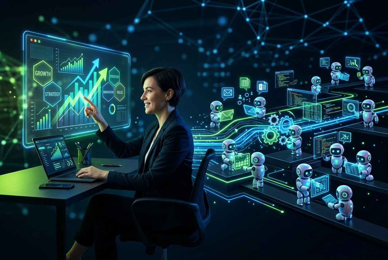 Featured image for article: Outsource Smarter, Not Harder: How AI Agents Handle the Repetitive Work While You Grow by Jeremiah Krakowski